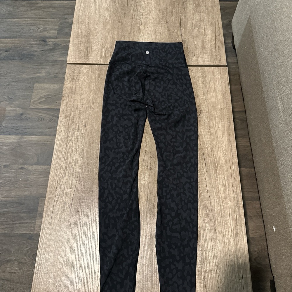 Lululemon Athletica Black Patterned Leggings